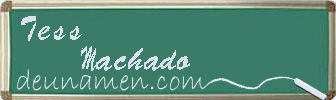 Tess Machado Visitenkarte